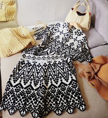 Ensemble brodée zara 