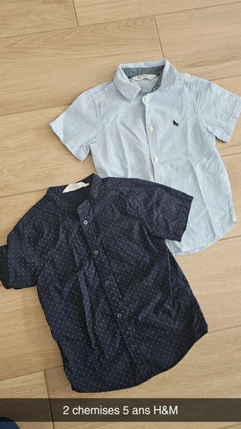 2 chemises 5 ans