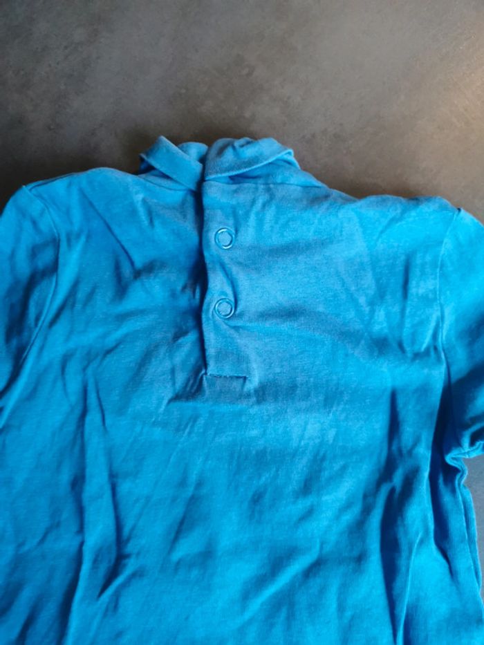Tee-shirt manches longues col haut Gémo 12 mois - photo numéro 5