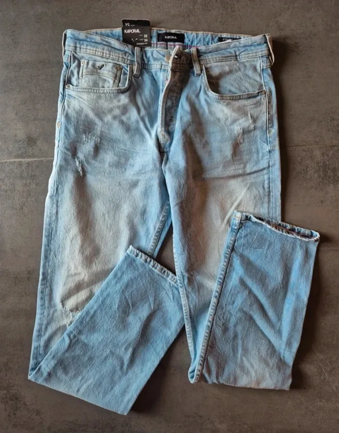 Jean Straight Fit, Homme T W32 L34 - photo numéro 8