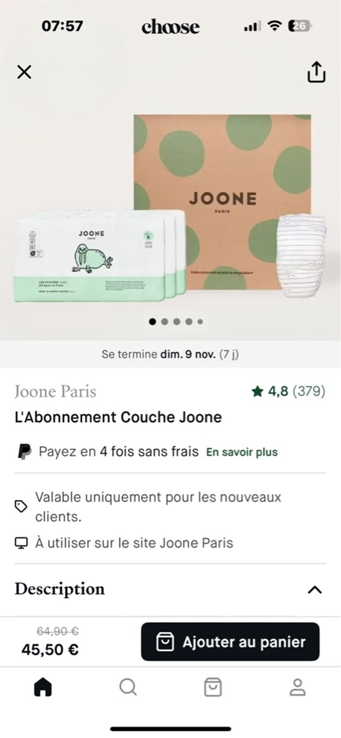 BON PLAN COUCHE JOONE PAS CHER