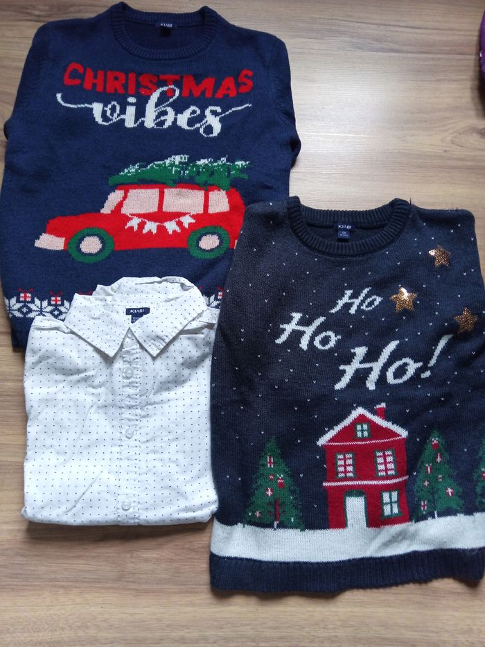 Pull de Noël et chemise