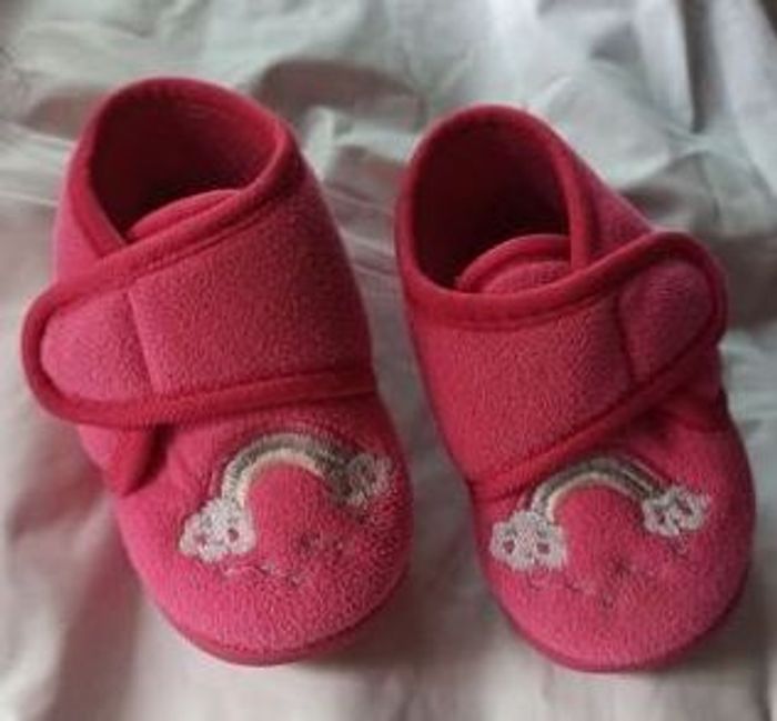 Chaussons bottines hiver rose fushia 20