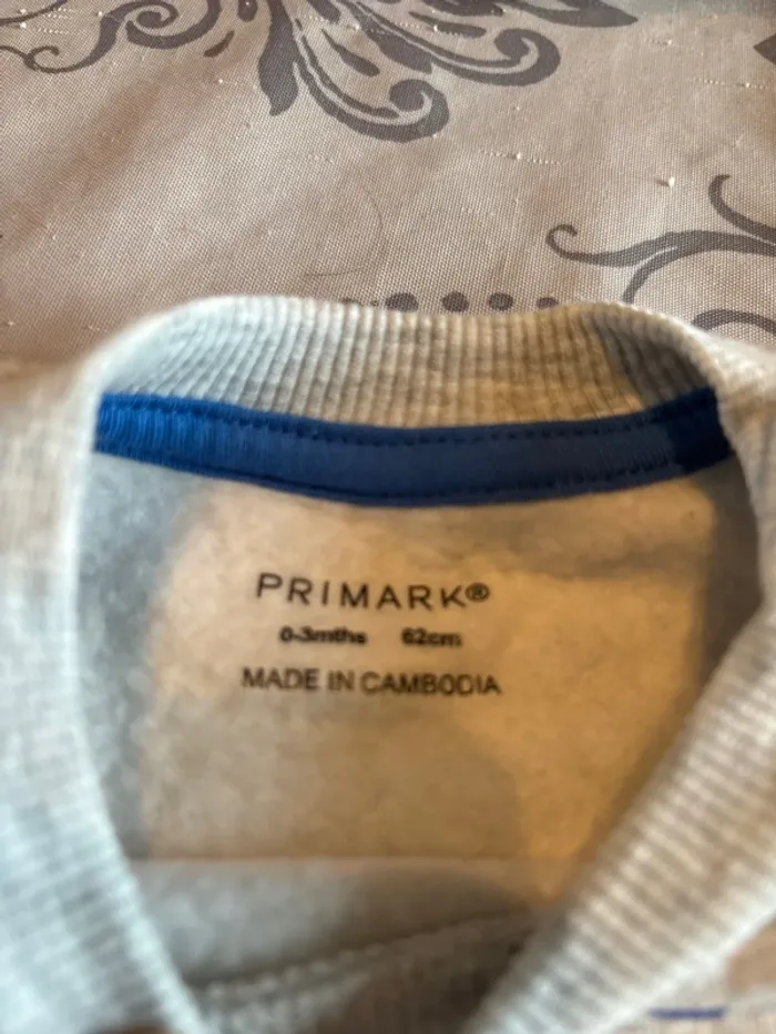 Pull gris motif - photo numéro 3