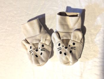Chaussons Pantoufles Souples Visage Souris Petites Oreilles Animal Accessoires Petits Enfants Bébés