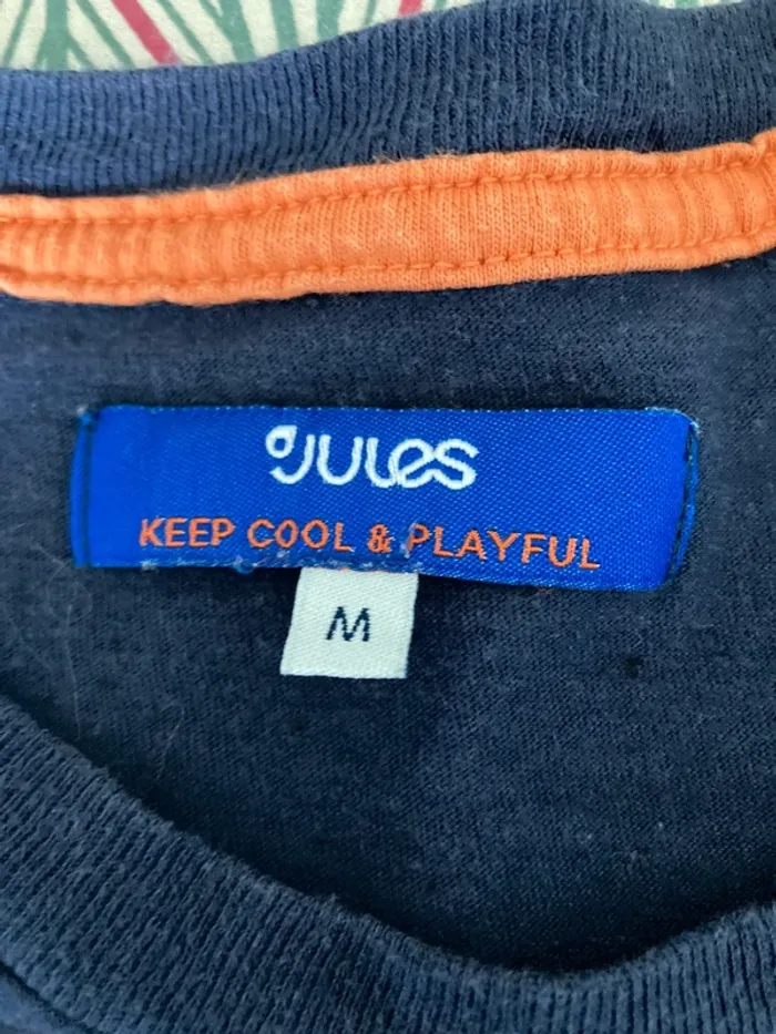 Tee shirt bleu avec motif Jules Taille M - photo numéro 2