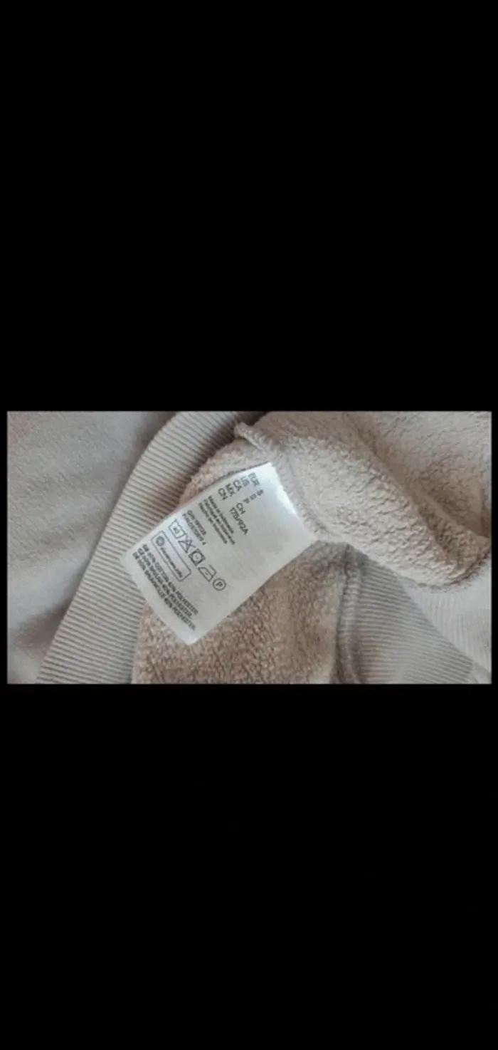 Pull beige crème épais S large - photo numéro 6