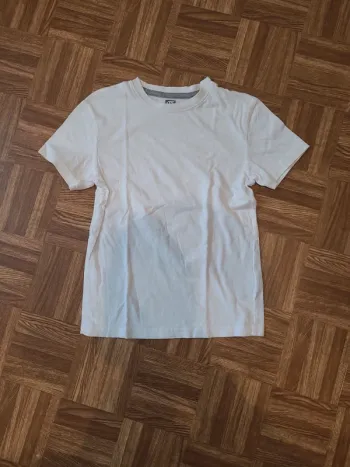 T-shirt manches courtes uni blanc 10 ans