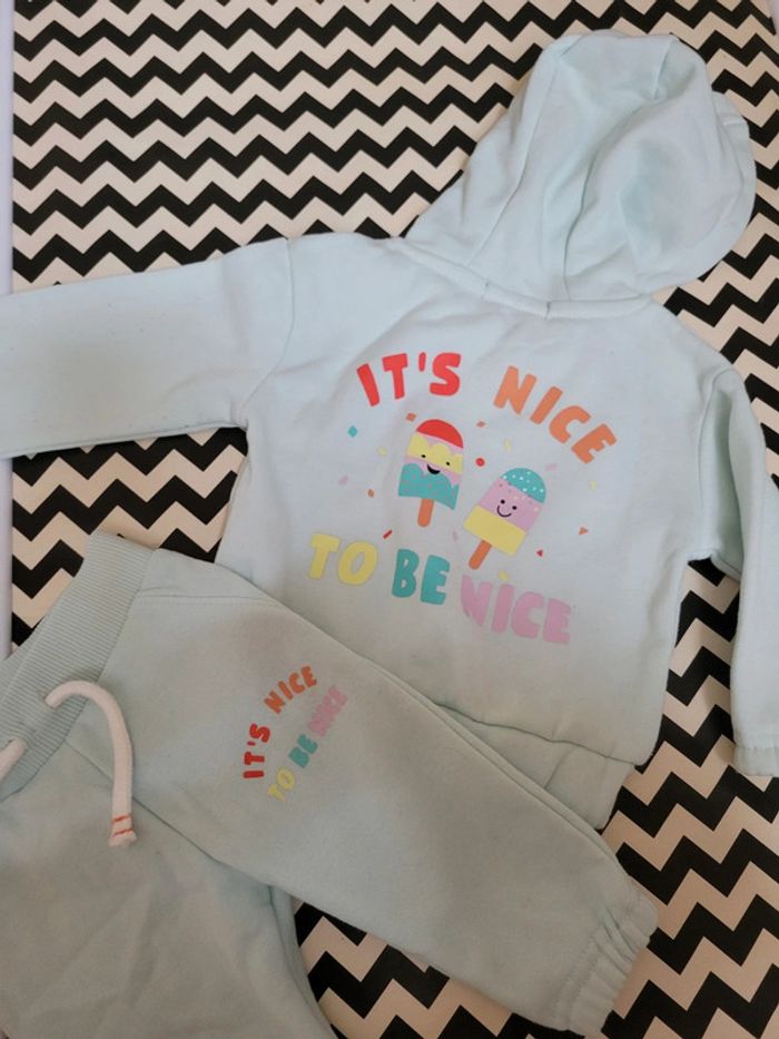 Ensemble Jogging bleu ciel - photo numéro 2