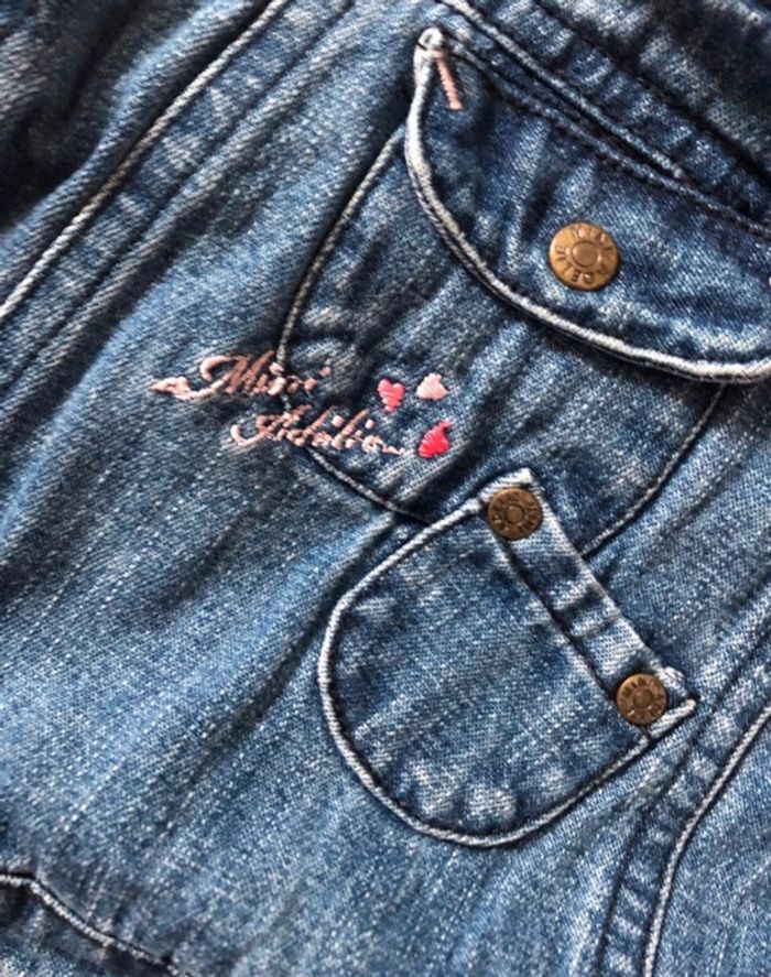 Salopette robe en jean 6 mois - photo numéro 4