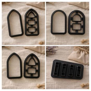 Emporte-pièces bibliothèque livre création de bijoux pâte polymère 