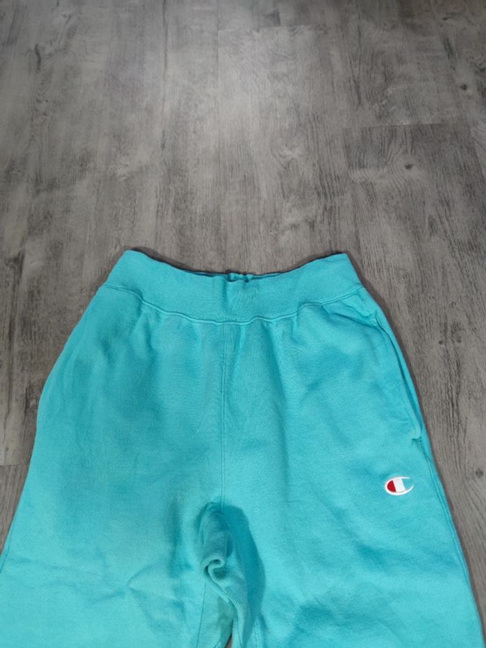 Jogging Champion Bleu Clair Logo Brodé Taille S Homme - photo numéro 2