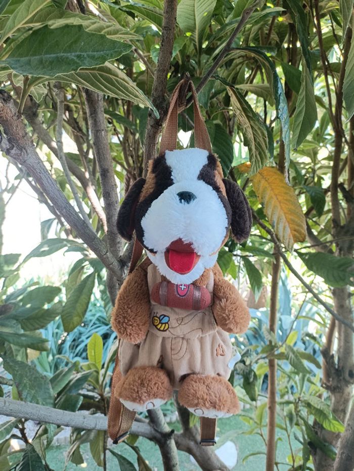 Peluche chien sac à dos pour la rentrée scolaire maternelle de marque Roda
