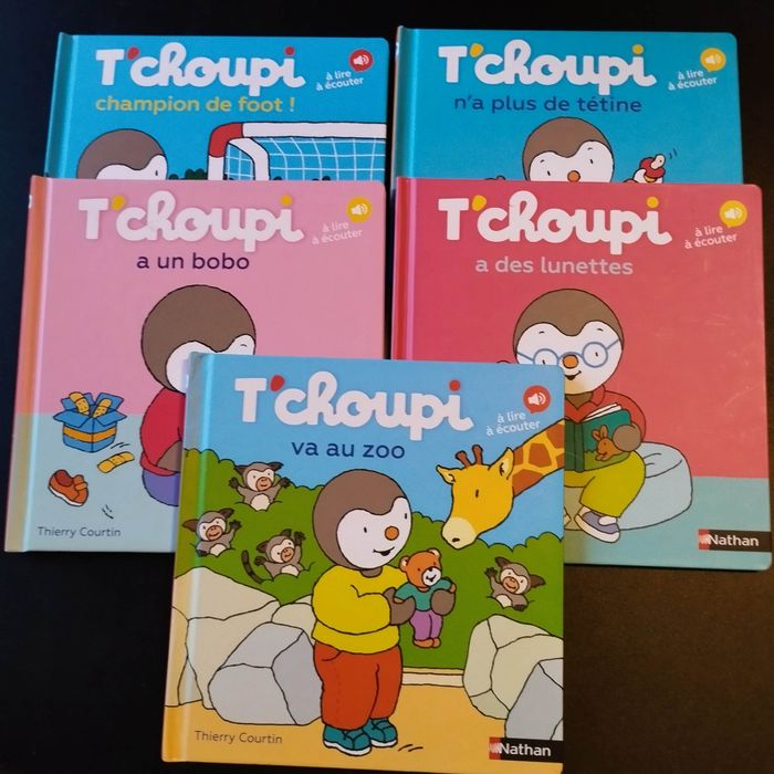 Lot livres enfant Nathan T'choupi