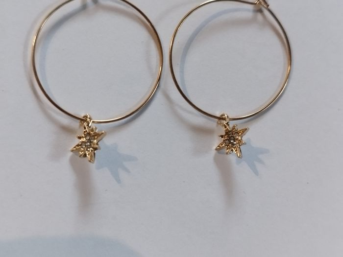 Créoles étoile pendante - photo numéro 2