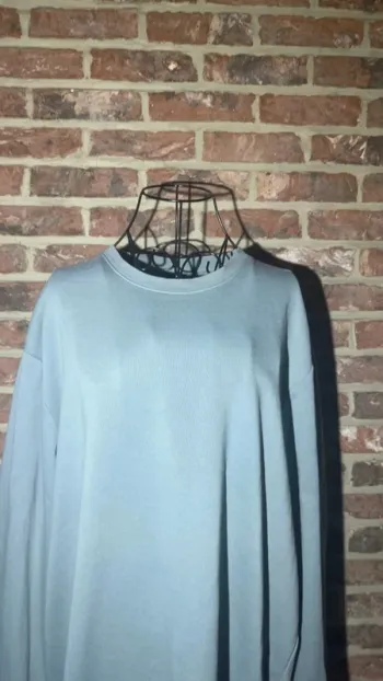 Sweat bleu gris uni sans capuche H&M Taille L / 40