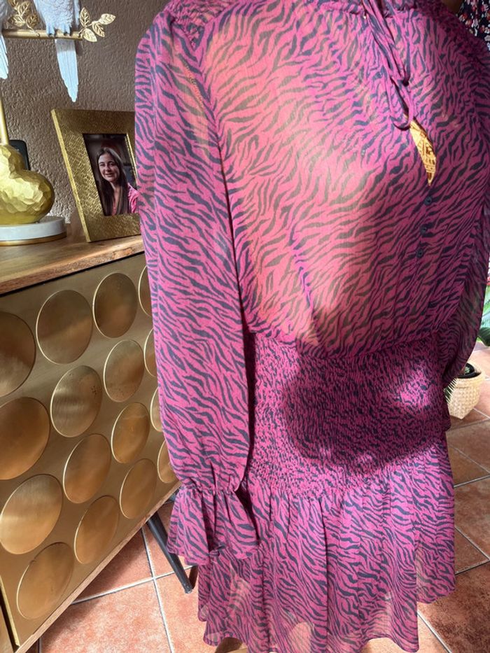 robe zébrée zara xs - photo numéro 2