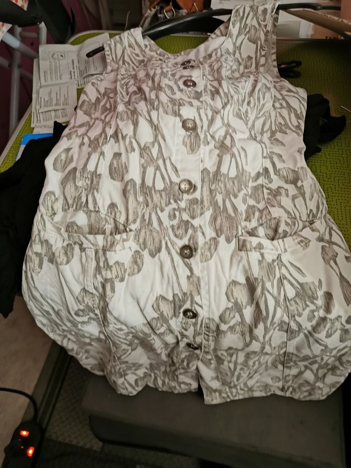 Robe longueur genou, boutonnée, 2 poches - photo numéro 3