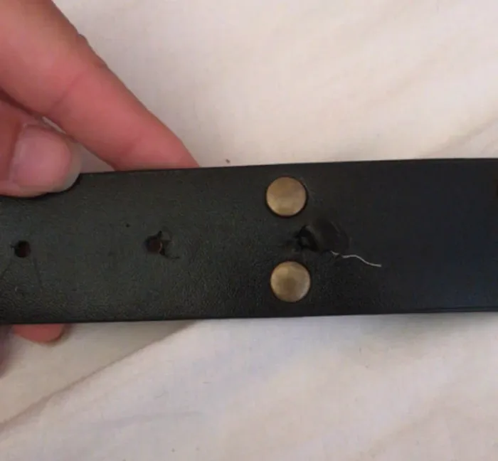 Ceinture lorie marron foncée noire - photo numéro 5