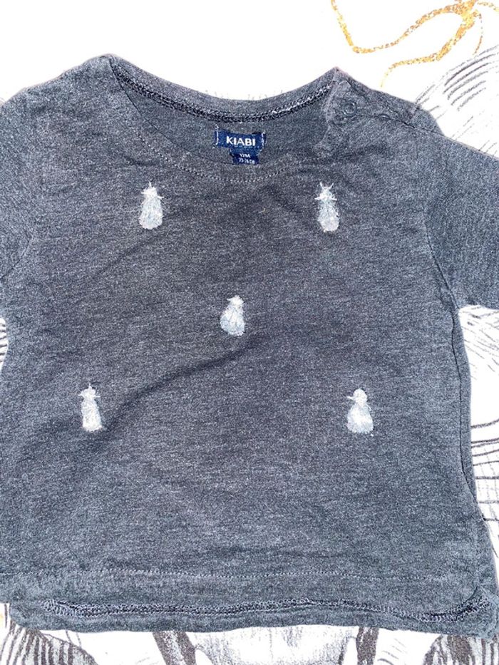 Ensemble pantalon t-shirt, taille 12 mois, marque Kiabi. - photo numéro 6