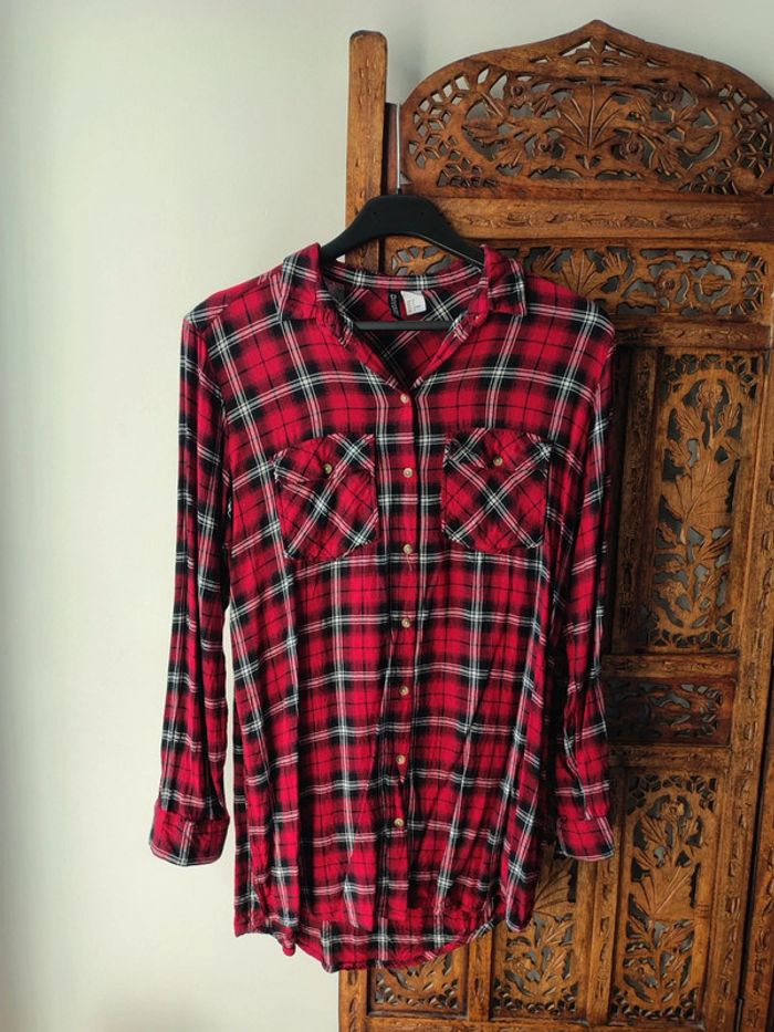 Chemise à carreaux t38