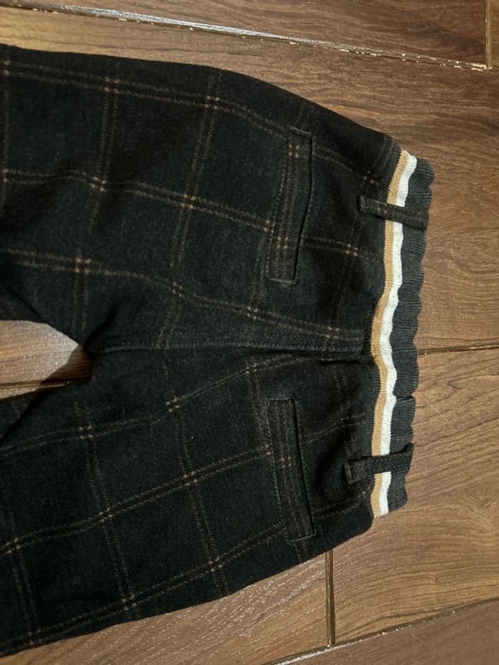 pantalon chaud à carreaux gris foncé  et beige My Chicco 3 ans - photo numéro 10