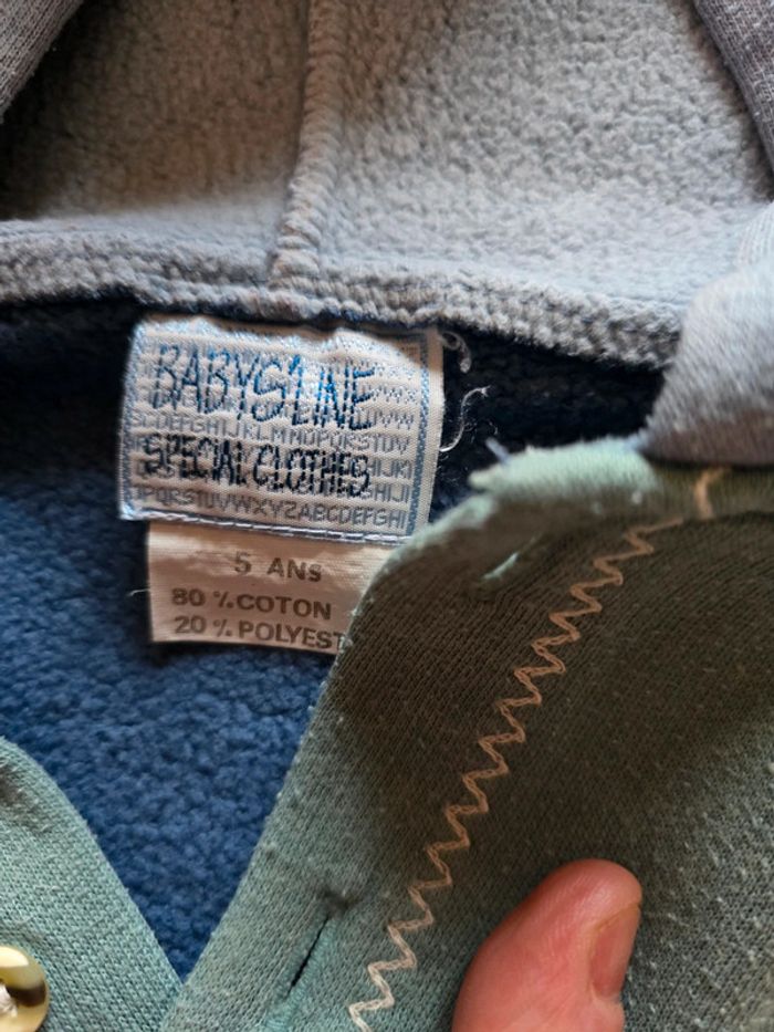 Pull a capuche 5 ans "Babys'Line" - photo numéro 5