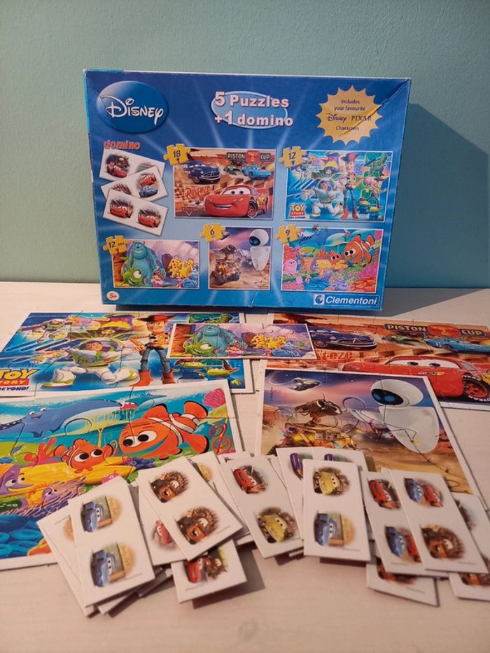 boîte 5 puzzles + 1 domino