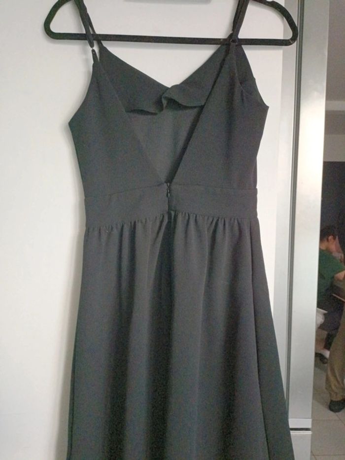 Robe midi noire bretelles dos nu élégante Gémo – Taille 36 - photo numéro 4