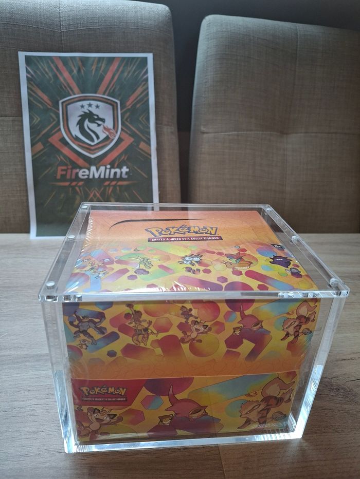 Lot de 3 acryliques display mini tin ×10 Pokémon aimants puissant FireMint - photo numéro 2