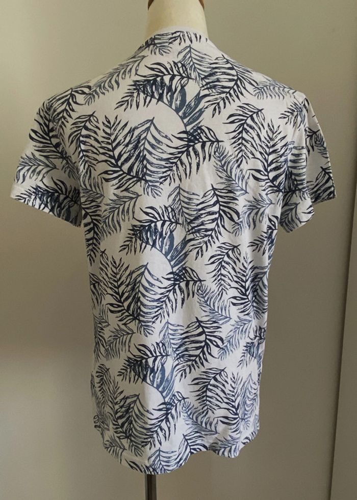 T-shirt blanc imprimé feuilles Inextenso - photo numéro 3