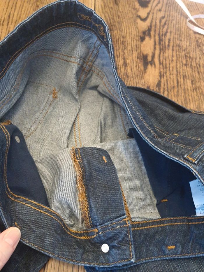 Jolie Jeans 7/8ème marine Pinkie fr 42 eu 40 - photo numéro 16