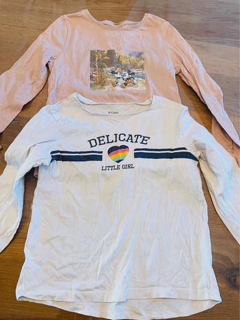 Lot de 2 tee shirts fille 5 ans