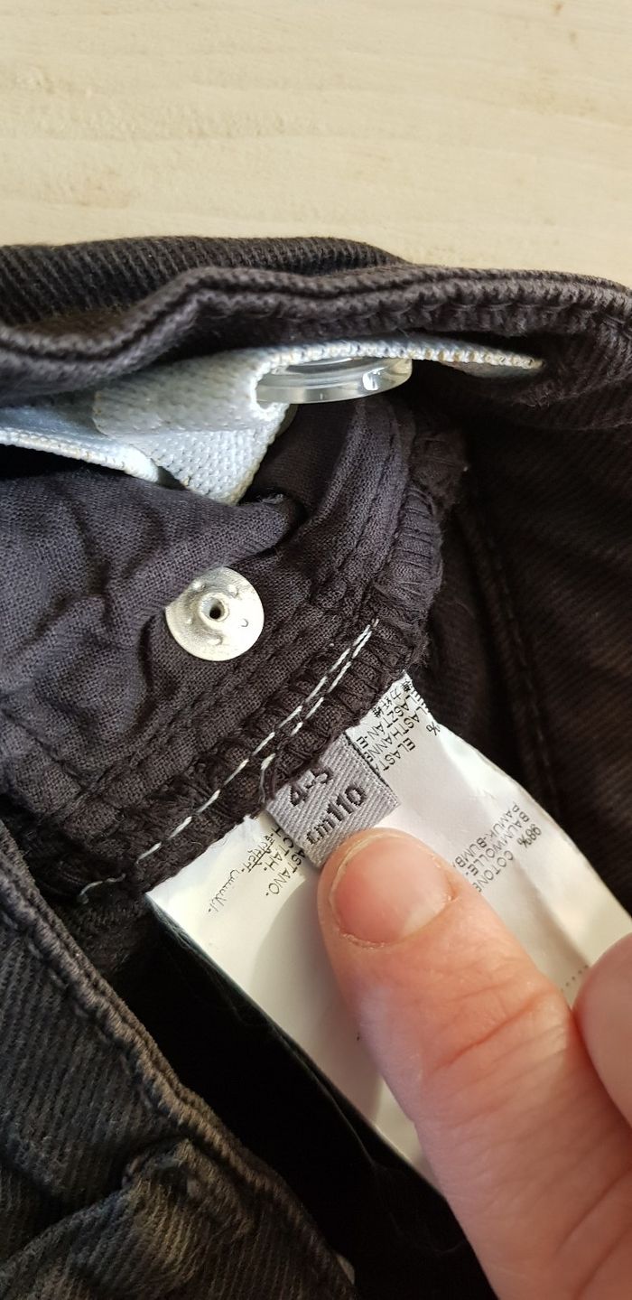 Jeans 4-5ans gris très foncé Cimarron - photo numéro 3