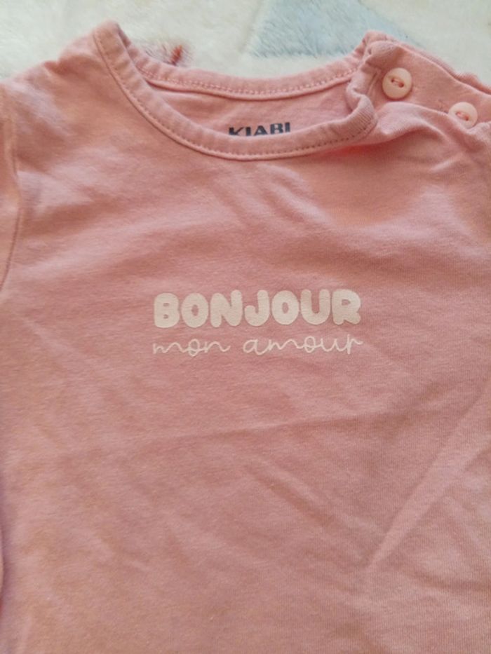 T-shirt Bonjour mon amour - photo numéro 3