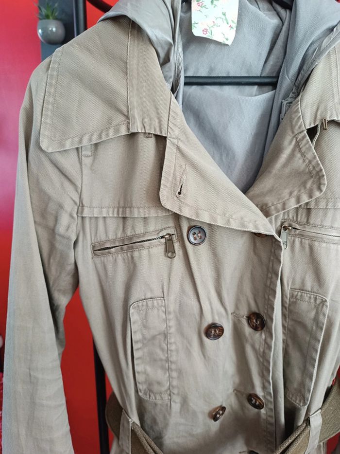 Jolie Trench Imperméable Icode by IKKS - photo numéro 4