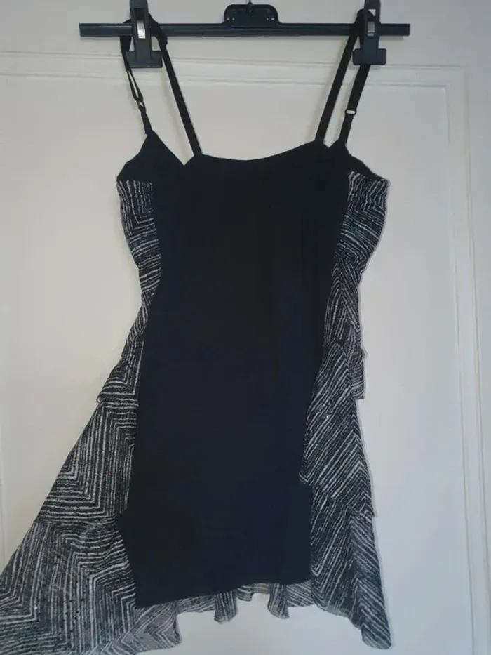 Débardeur / top rayé sequins noir Taille S - photo numéro 3