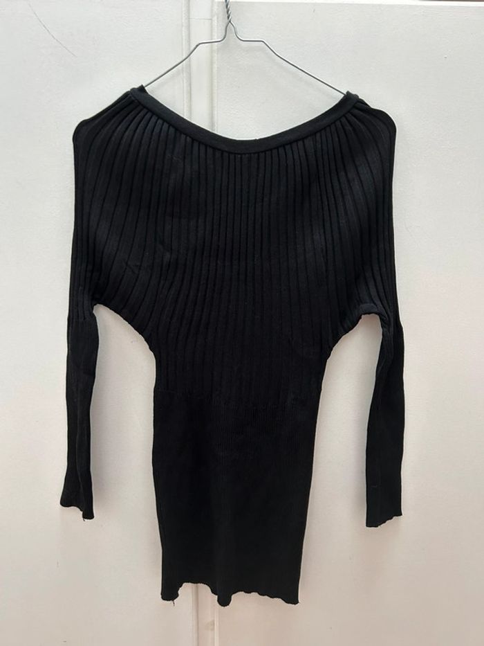 Robe cusual noir taille S - effet tricot