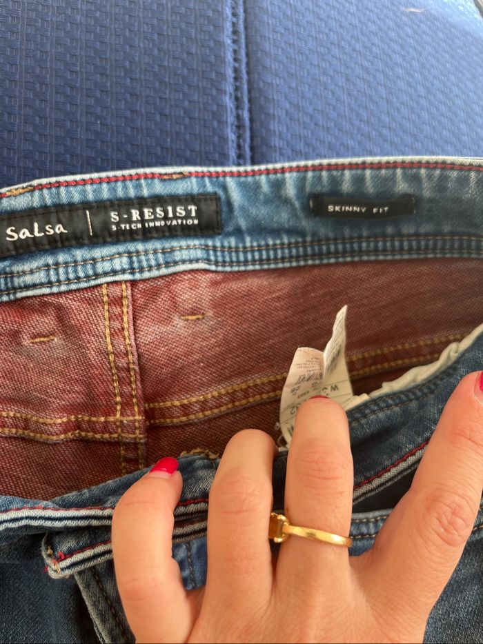 Jean Salsa bleu denim - photo numéro 8