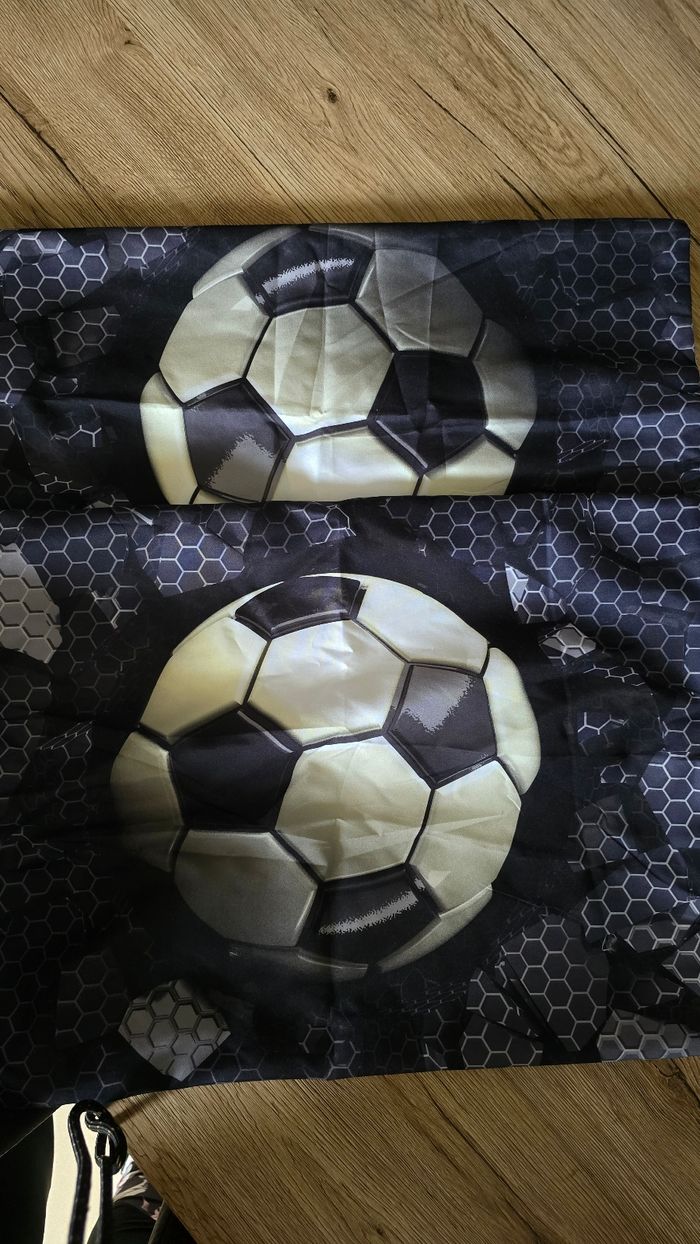 2 taie d'oreiller football