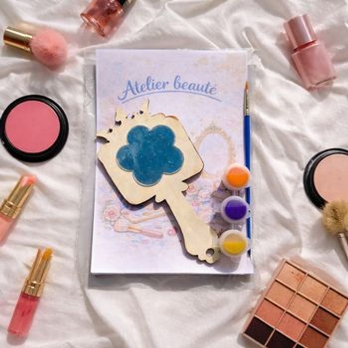 Kit créatif en bois à peindre MIROIR - photo numéro 4