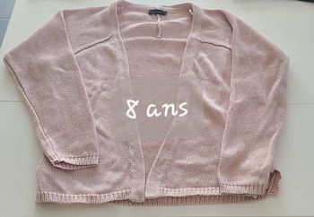 Gilet fille 8 ans rose
