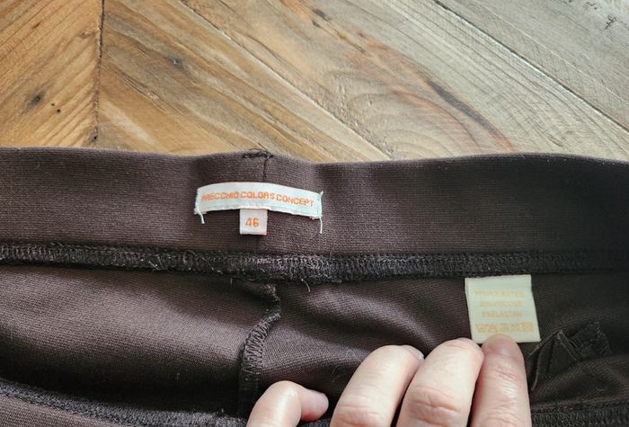 Pantalon droit marron Precchio colors concept taille 46 en excellent état - photo numéro 4