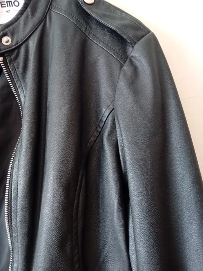 Veste perfecto imitation cuir - photo numéro 4