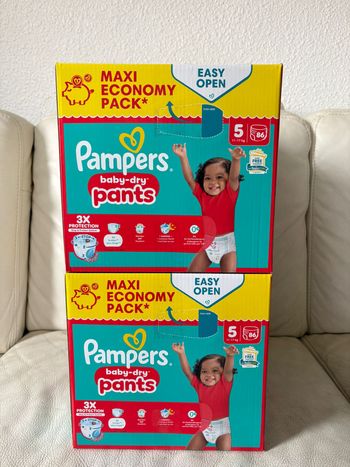 2 paquets Pampers Taille 5 Baby Dry Pants (172)