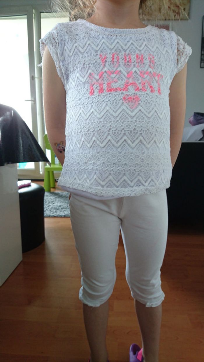 Tee-shirt blanc 5 ans