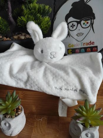 Doudou Knuffel Lapin Blanc Mon Premier Major Sergent Major #geektradedoudou