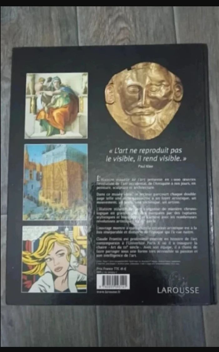 Livre histoire visuelle de l'art claude Frontisi Larousse Très bon état - photo numéro 2