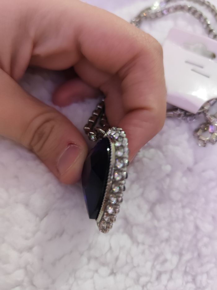 Collier coeur de l'océan inspiré du film titanic - photo numéro 4