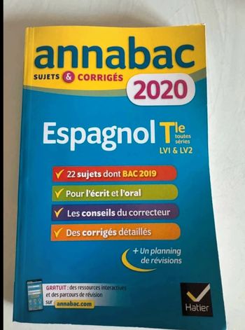 Annabac  espagnol  neuf
